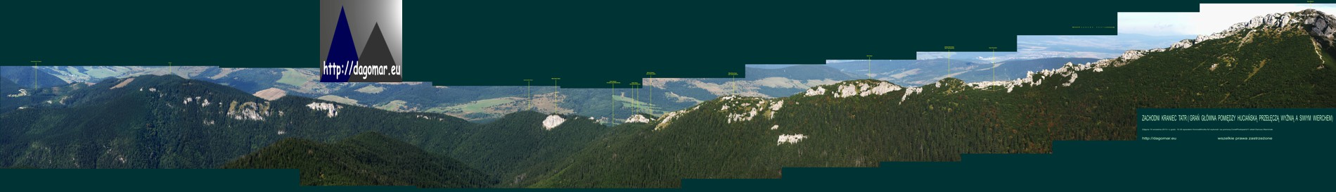 zachodni kraniec Tatr z Ostrej